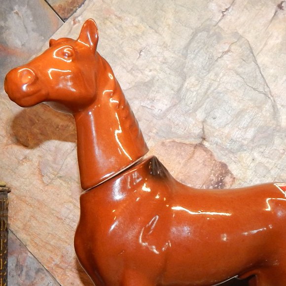 Vintage 1969 Ezra Brooks Man 'O War Horse Decanter - Picture 4 of 12